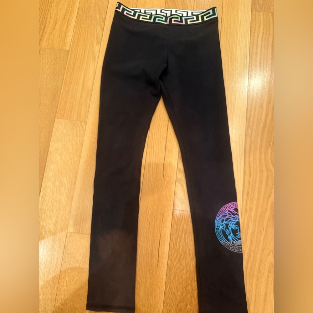 VERSACE Medusa kids leggings with logo